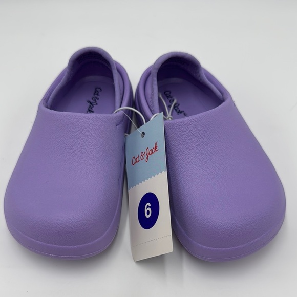 NWT Cat & Jack Toddler Girls Purple Rowan Pull-On Slip On Water Shoes Size 6 - Picture 1 of 10